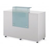 Professional reception desk for beauty salons GABBIANO Q-0733, white color