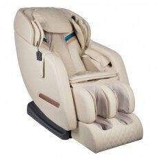 SAKURA fotelis su masažo funkcija COMFORT 806, kreminės spalvos