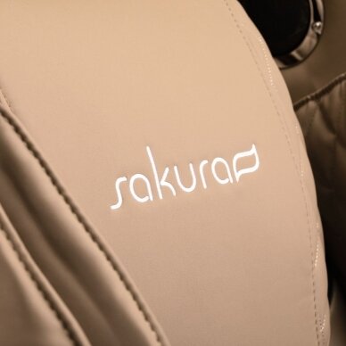 SAKURA COMFORT 806 kėdė su masažo funkcija, rudos spalvos 9