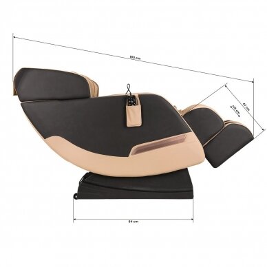 SAKURA COMFORT 806 kėdė su masažo funkcija, rudos spalvos 19