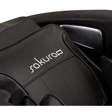SAKURA COMFORT PLUS 806 kėdė su masažo funkcija ir integruotu Bluetooth, juodos spalvos 7
