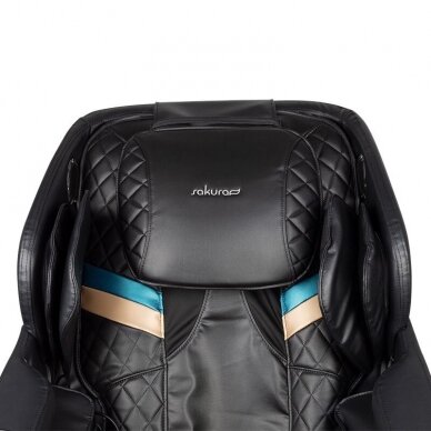 SAKURA fotelis su masažo funkcija  juodos spalvos COMFORT 806 5