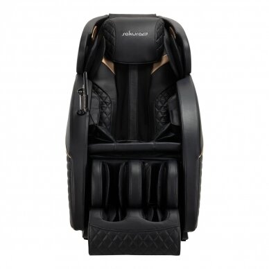 SAKURA STANDART 801 fotelis su masažo funkcija, juodos spalvos 1
