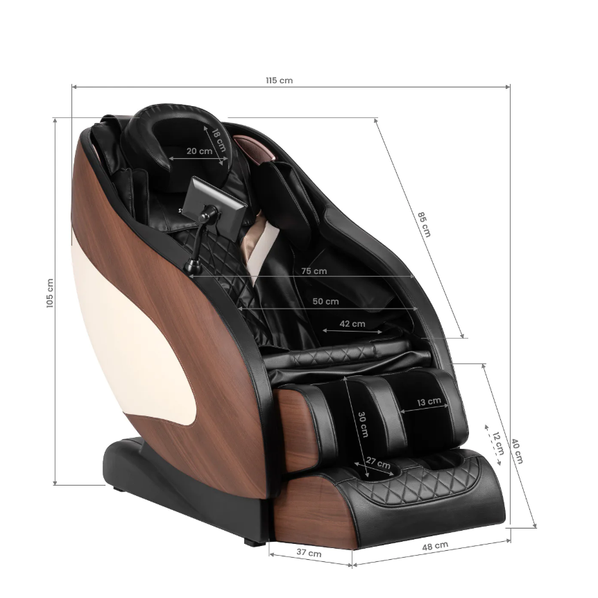 Массажное кресло SAKURA CLASSIC 305, дерево и экокожа 16