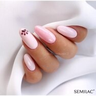 SEMILAC 164 стойкий гибридный гель лак для ногтей Pink Crystals 7 ml