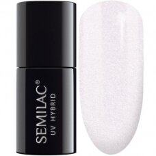 SEMILAC 092 стойкий гибридный гель лак для ногтей Shimmering White 7 ml