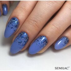 SEMILAC Flash 691 Holo Blue glitters for nail art, 2 g.