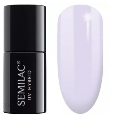 SEMILAC 127 стойкий гибридный гель лак для ногтей Violet Cream 7 ml