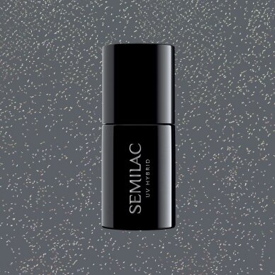SEMILAC 326 long lasting hybrid gel polish Foggy Gray Shimmer, 7 ml.