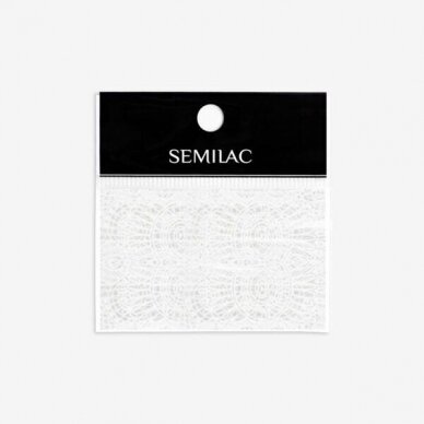 SEMILAC TRANSFER FOIL трансферная фольга для нейл-арта WHITE LACE NR.16 SEMILAC TRANSFER FOIL трансферная фольга для нейл-арта WHITE LACE NR.16