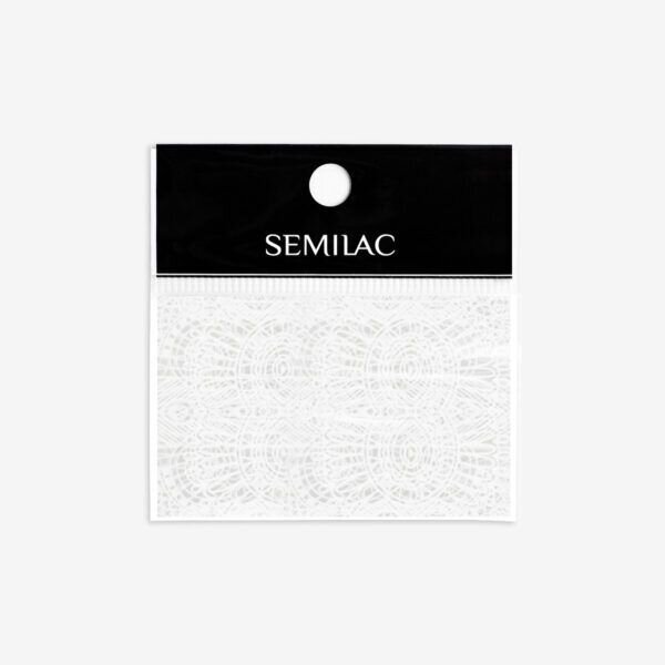 SEMILAC TRANSFER FOIL трансферная фольга для нейл-арта WHITE LACE NR.16 SEMILAC TRANSFER FOIL трансферная фольга для нейл-арта WHITE LACE NR.16