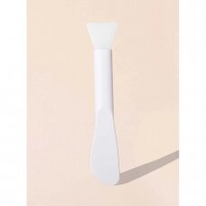 Silicone double-sided face brush, white 1 pc.