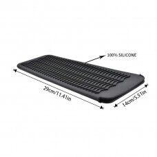 Silicone mat / sleeve for holding hot tongs, black color