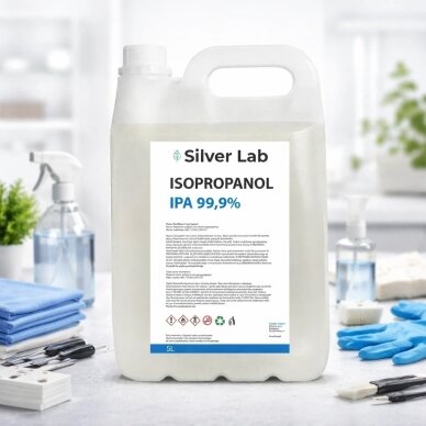 SILVER LAB izopropilo alkoholis IPA 99 %, 5 l 1 SILVER LAB izopropilo alkoholis IPA 99 %, 5 l 1
