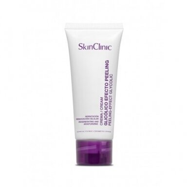 SkinClinic PEELING-EFFECT GLYCOLIC CREAM moisturizing cream for dry skin with glycolic acid (leaving the feeling of freshly exfoliated skin), 70 ml. SkinClinic PEELING-EFFECT GLYCOLIC CREAM moisturizing cream for dry skin with glycolic acid (leaving the feeling of freshly exfoliated skin), 70 ml.