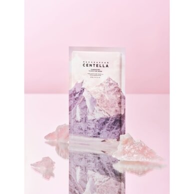 SKIN1004 MADAGASCAR CENTELLA POREMIZING CLARIFYING odos tekstūrą glotninanti lakštinė veido kaukė 1
