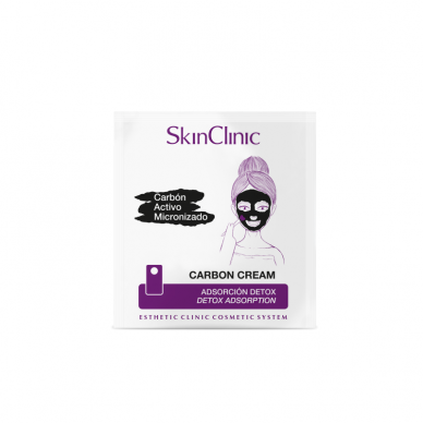 SkinClinic CARBON CREAM aktyvuotos anglies kaukė 6 ML