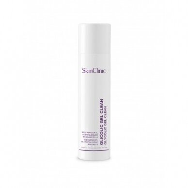 SkinClinic GLICOLIC GEL CLEAN valomasis gelis, be riebalų, su glikolio rūgštimi, 200ml. SkinClinic GLICOLIC GEL CLEAN valomasis gelis, be riebalų, su glikolio rūgštimi, 200ml.