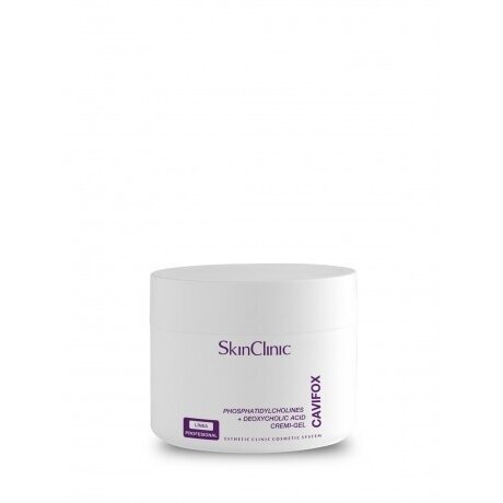 SkinClinic CAVIFOX Anticeliulitinis ir riebalus deginantis kremas-gelis jonoforezei, elektroforezei ir kavitacijai, 500 ml.