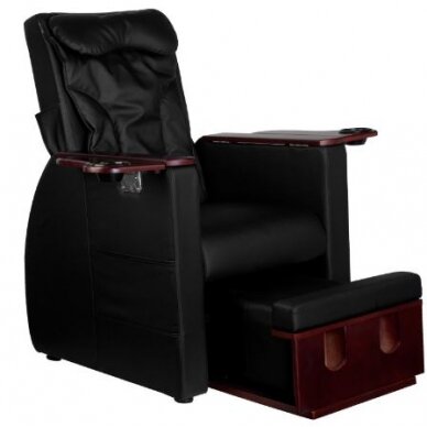 Professional SPA armchair for pedicure with shoulder massage function AZZURRO 101 BLACK 1