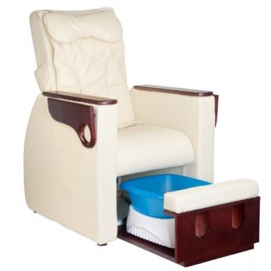 Professional SPA armchair for pedicure with shoulder massage function AZZURRO 101 CREAM 1