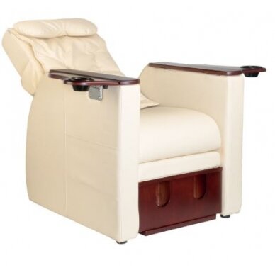 Professional SPA armchair for pedicure with shoulder massage function AZZURRO 101 CREAM 4