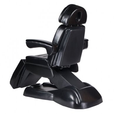 Kosmetologinė kėdė-lova valdoma elektra LUX,  juodos spalvos 1