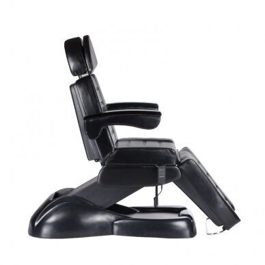 Kosmetologinė kėdė-lova valdoma elektra LUX,  juodos spalvos 8