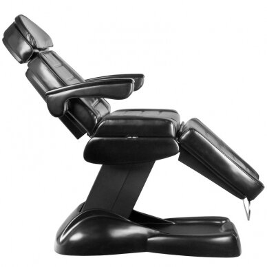 Kosmetologinė kėdė-lova valdoma elektra LUX,  juodos spalvos 9