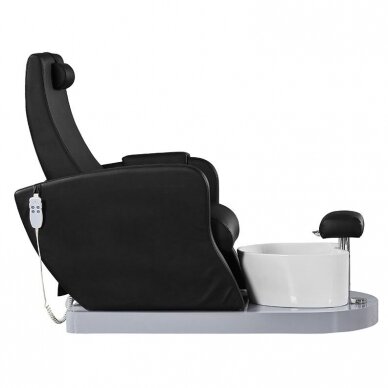 Profesionali SPA pedikiūro kėdė AZZURRO 016P, juodos spalvos (su vandens siurbliu) 1