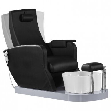 Profesionali SPA pedikiūro kėdė AZZURRO 016P, juodos spalvos (su vandens siurbliu) 2