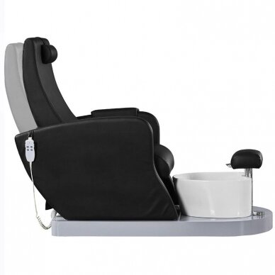 Profesionali SPA pedikiūro kėdė AZZURRO 016P, juodos spalvos (su vandens siurbliu) 3