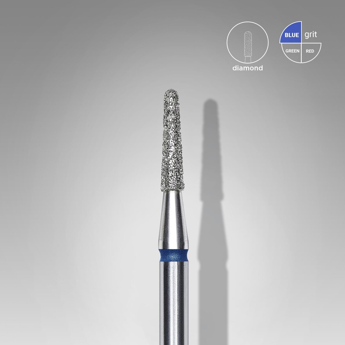 STALEKS diamond nail drill bit EXPERT BLUE 1,8 mm /8 mm 1 STALEKS diamond nail drill bit EXPERT BLUE 1,8 mm /8 mm 1