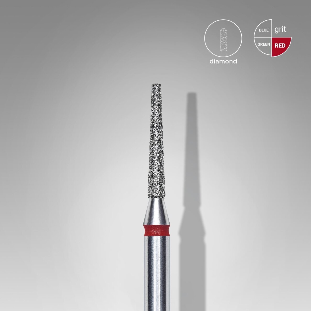 STALEKS diamond nail drill bit EXPERT RED 1,6 mm /10 mm 1 STALEKS diamond nail drill bit EXPERT RED 1,6 mm /10 mm 1