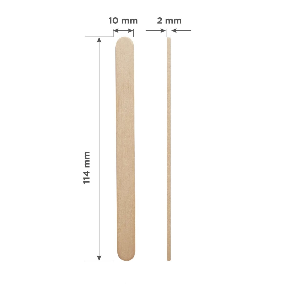 STALEKS wooden wax applicator stick EXPERT 114x10 mm, (100 pcs) 1