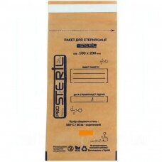 STERIL PRO sterilization envelopes-bags with internal indicators, 100*200 (brown) mm., 100 pcs. (MADE IN UKRAINE)