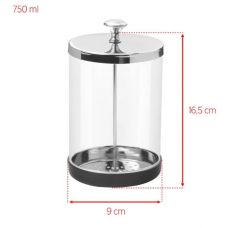 Glass container for disinfection of tools 750 ml