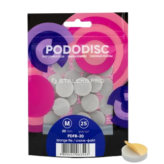 STALEKS disposable files-sponges for pedicure disc PODODISC M EXPERT, 25 pcs STALEKS disposable files-sponges for pedicure disc PODODISC M EXPERT, 25 pcs