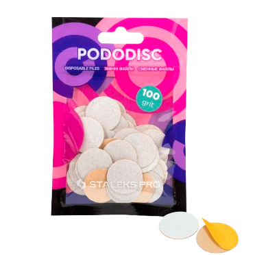 STALEKS PRO profesionalūs keičiami PODO diskeliai 20 mm (100gritų), 50 vnt STALEKS PRO profesionalūs keičiami PODO diskeliai 20 mm (100gritų), 50 vnt