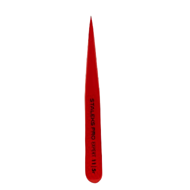 STALEKS Пинцет для бровей красный EXPERT 11 TYPE 5r STALEKS Пинцет для бровей красный EXPERT 11 TYPE 5r