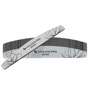 STALEKS PRO nail file, 80/100 grit, boat shape (25 pcs.) STALEKS PRO nail file, 80/100 grit, boat shape (25 pcs.)