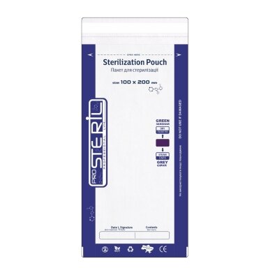 STERIL PRO sterilisation envelopes with internal indicators 100*200 (COMBI) mm., 100 pcs. (MADE IN UKRAINE) STERIL PRO sterilisation envelopes with internal indicators 100*200 (COMBI) mm., 100 pcs. (MADE IN UKRAINE)