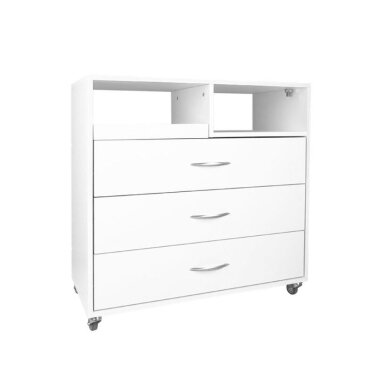 Professional podological trolley for cosmetologists Y-200, white color