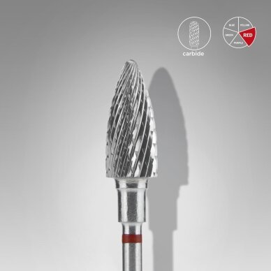 STALEKS karbidinis antgalis EXPERT RED 6 mm /14 mm 1