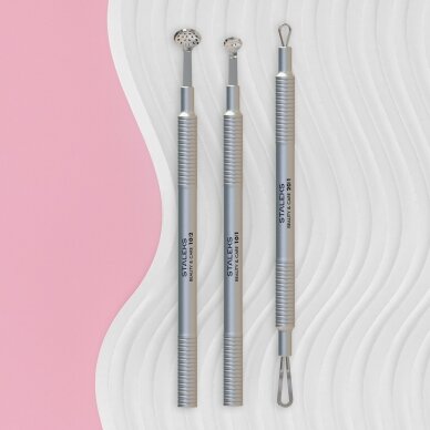 STALEKS įrankiai spuogų ir inkštirų šalinimui BEAUTY & CARE 30, 3 vnt 3