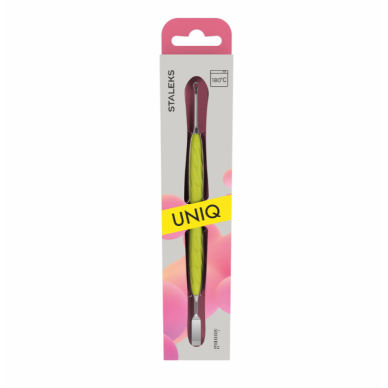 STALEKS PRO professional cuticle pusher for manicure/pedicure UNIQ 11/1, yellow 2 STALEKS PRO professional cuticle pusher for manicure/pedicure UNIQ 11/1, yellow 2