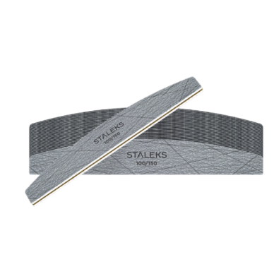 STALEKS SMART Half-Moon-Shaped Mineral Nail File, 100/150 grit (25 pcs.) STALEKS SMART Half-Moon-Shaped Mineral Nail File, 100/150 grit (25 pcs.)