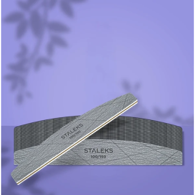 STALEKS SMART Half-Moon-Shaped Mineral Nail File, 100/150 grit (25 pcs.) 2 STALEKS SMART Half-Moon-Shaped Mineral Nail File, 100/150 grit (25 pcs.) 2