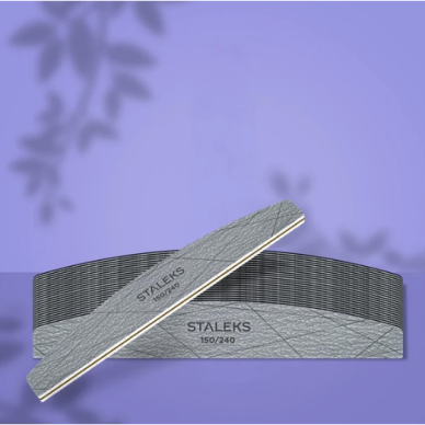 STALEKS SMART Half-Moon-Shaped Mineral Nail File, 150/240 grit (25 pcs.) 2 STALEKS SMART Half-Moon-Shaped Mineral Nail File, 150/240 grit (25 pcs.) 2