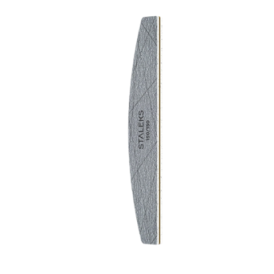 STALEKS SMART Half-Moon-Shaped Mineral Nail File, 150/150 grit 1 STALEKS SMART Half-Moon-Shaped Mineral Nail File, 150/150 grit 1